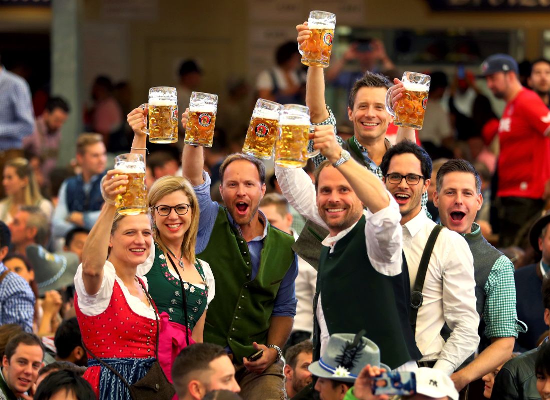An Overcrowded Oktoberfest Opens in Munich, Germany